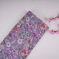 Lavender Floral Print Cotton Linen Fabric RT-30963