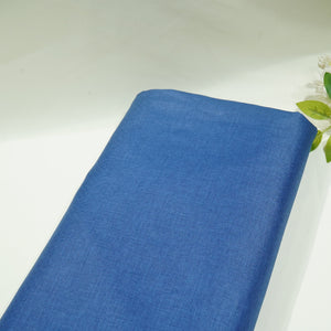 Blue Solid Poly Visocse Suiting Fabric TU-5646