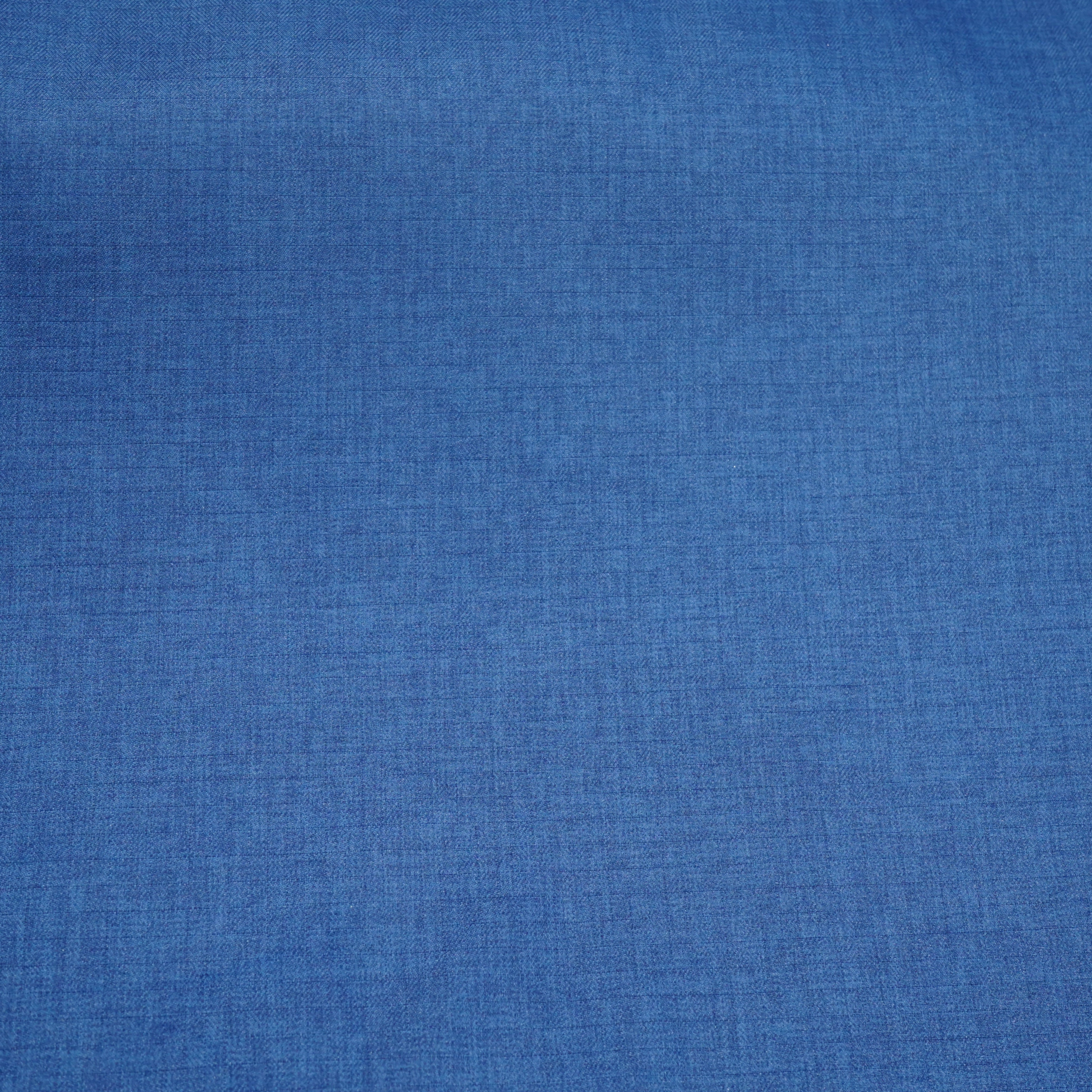 Blue Solid Poly Visocse Suiting Fabric TU-5646