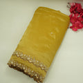 Yellow Floral Buti Cutdana Embroidery Kanjivaram Tissue Fabric VI-34998