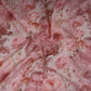 Cream Floral Print Cotton Linen Fabric RT-30978
