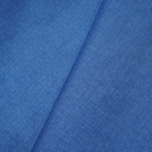 Blue Solid Poly Visocse Suiting Fabric TU-5646