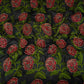 Black Floral Embroidery Pure Cotton Fabric MJF-30667