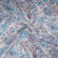 Off White Floral Print Cotton Linen Fabric RT-30969