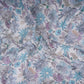 Off White Floral Print Cotton Linen Fabric RT-30969