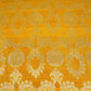 Mustard Floral Jaal Raw Silk Fabric CW-32522
