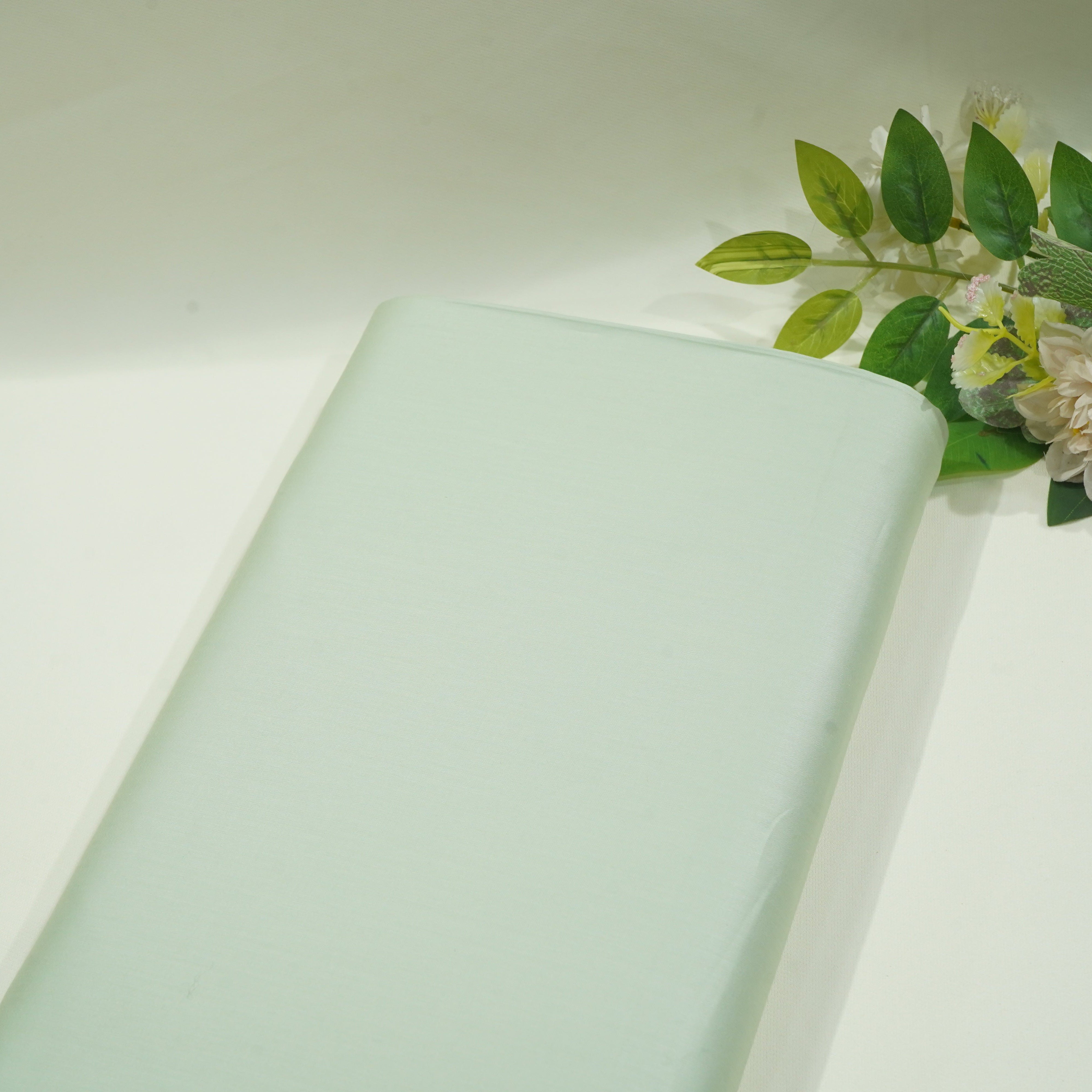 Pista Green Solid Giza Cotton Fabric STI-24636