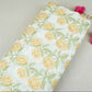 Cream Floral Embroidery Pure Cotton Fabric MJF-30669