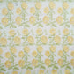 Cream Floral Embroidery Pure Cotton Fabric MJF-30669