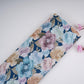 Navy Blue Floral Print Cotton Linen Fabric RT-30975
