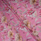 Pink Floral Print Cotton Linen Fabric RT-30959