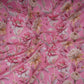 Pink Floral Print Cotton Linen Fabric RT-30959
