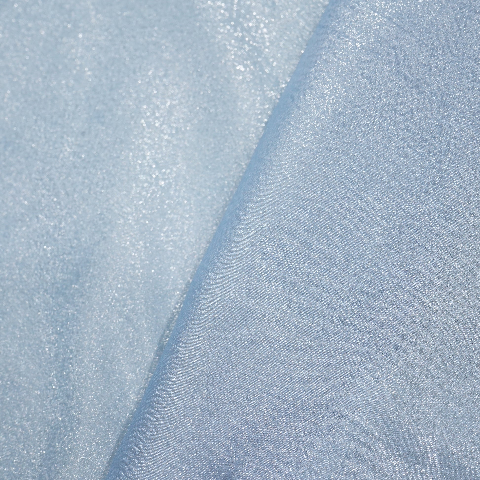 Sky Blue Solid Shimmer Organza Shimmer Fabric CF-13267