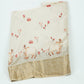 Off White Pichwai With Border Chiniya Silk Fabric CW-32577