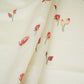 Off White Pichwai With Border Chiniya Silk Fabric CW-32577