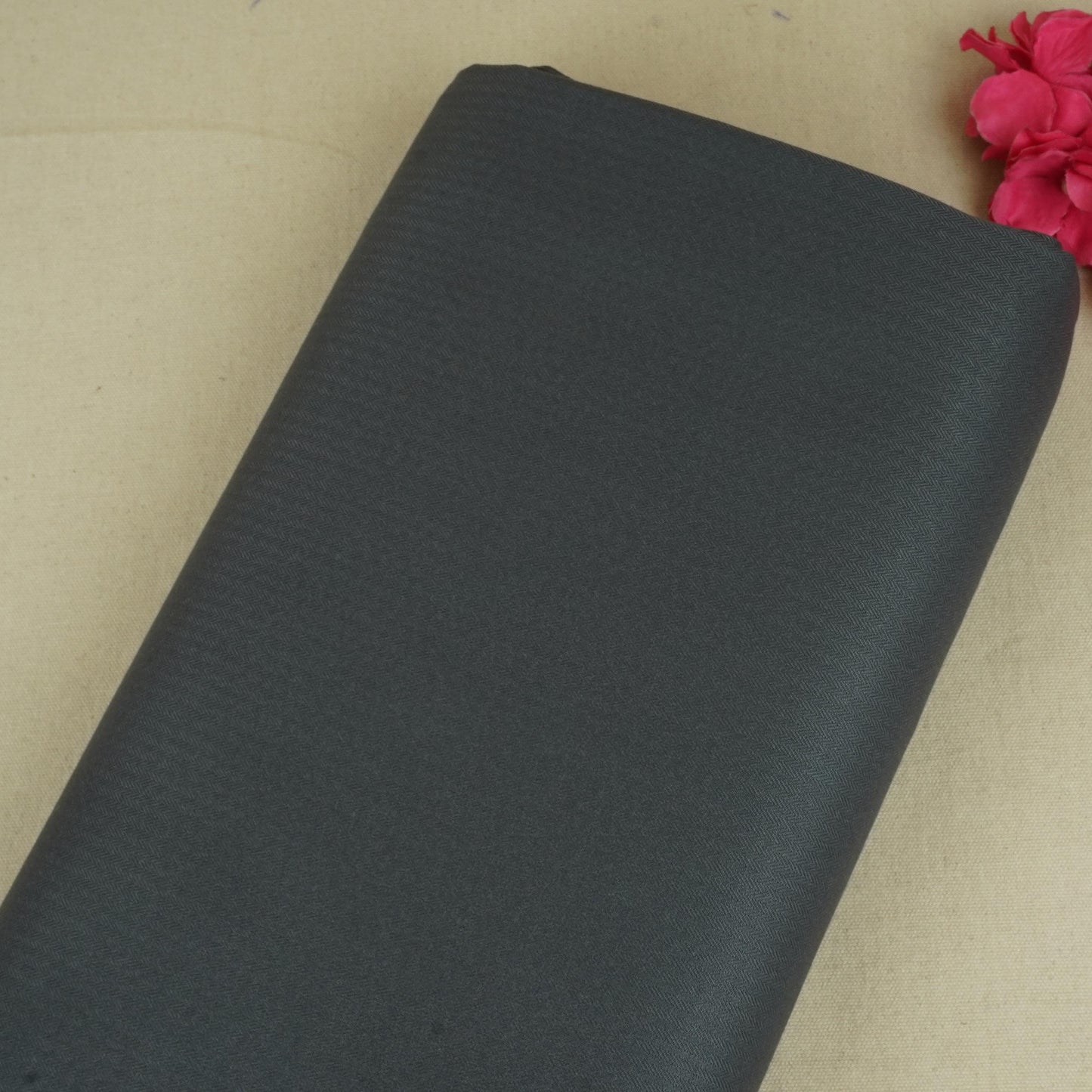 Charcol Grey Solid Suiting Fabric MF-29416