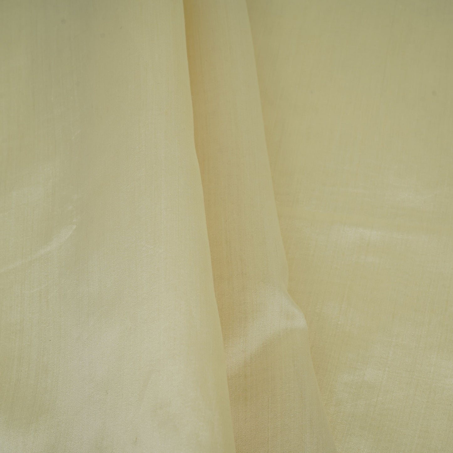 Off White Dyeable Zari Border Work Chiniya Silk Fabric CW-32583