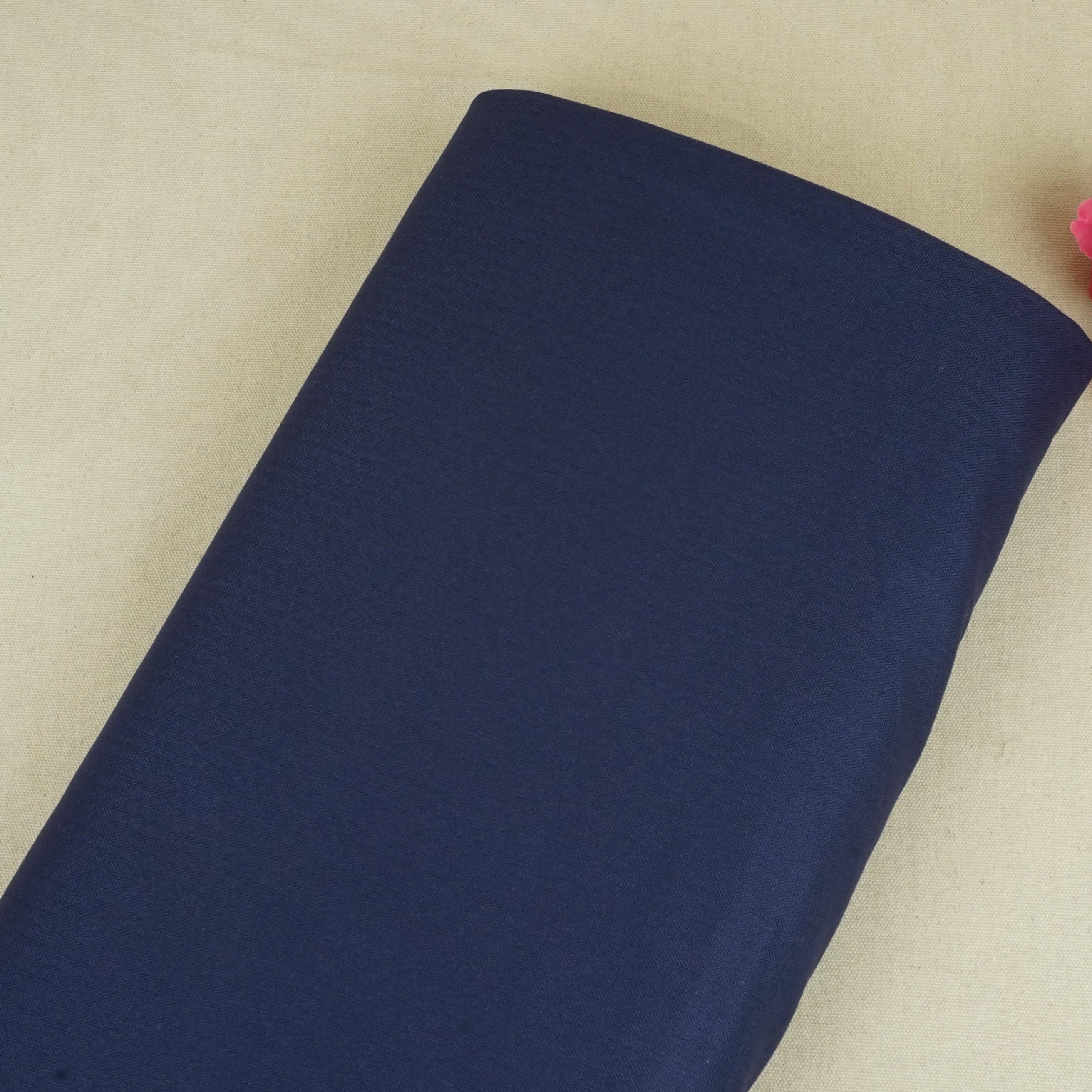 Cobalt Blue Solid Suiting Fabric MF-29417 - TradeUNO