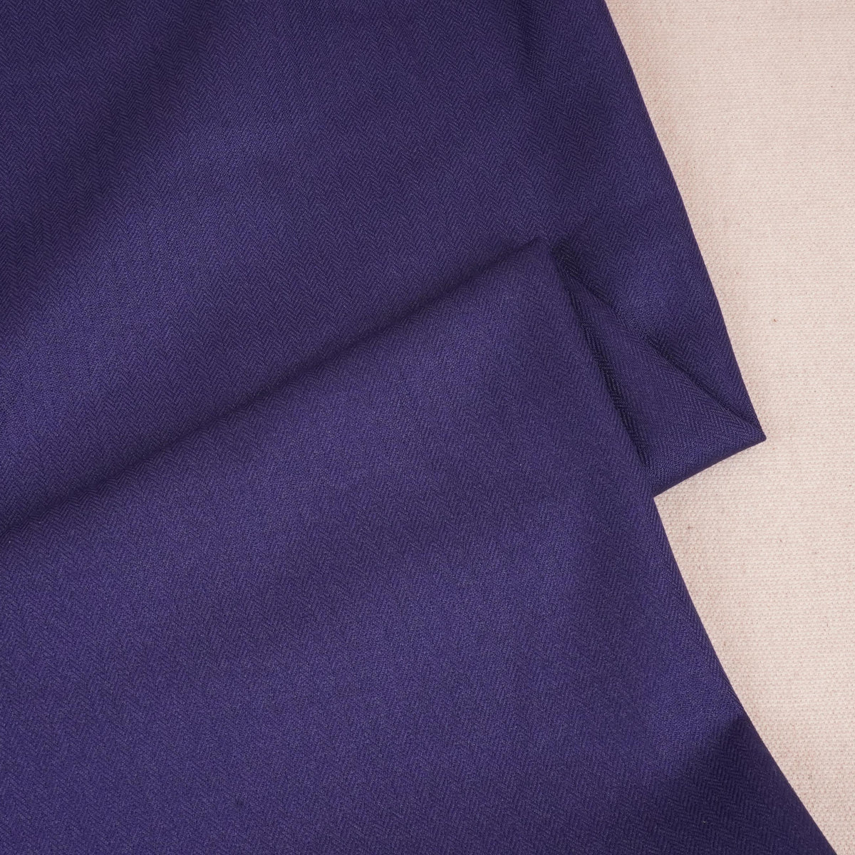 Cobalt Blue Solid Suiting Fabric MF-29417 - TradeUNO