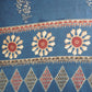 Blue Traditional Print Gaji Silk Fabric