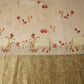 Off White Pichwai With Border Chiniya Silk Fabric CW-32578