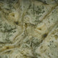 Olive Green Floral Print Cotton Linen Fabric RT-30973
