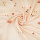Off White Pichwai With Border Chiniya Silk Fabric CW-32578