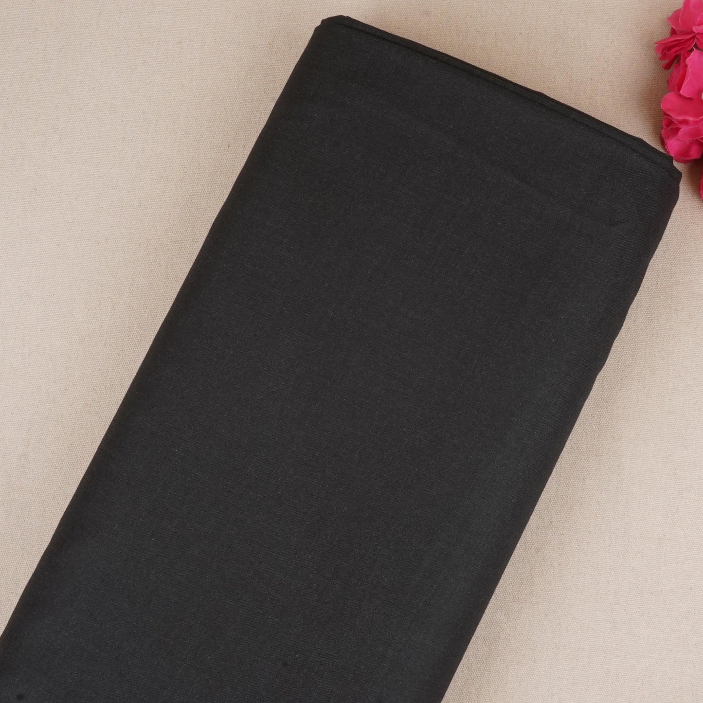 Black Solid Suiting Fabric MF-29419