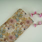 Cream Floral Print Cotton Linen Fabric RT-30972