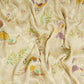 Off White Hand Painted Madhubani Weaving Munga Silk Fabric CW-32580