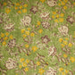 Green Yellow Floral Print Bemberg Gajji Silk
