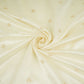 Off White Dyeable Zari Buti Chiniya Silk Fabric CW-32586