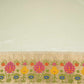 Off White Dyeable Zari Border Work Chiniya Silk Fabric CW-32582
