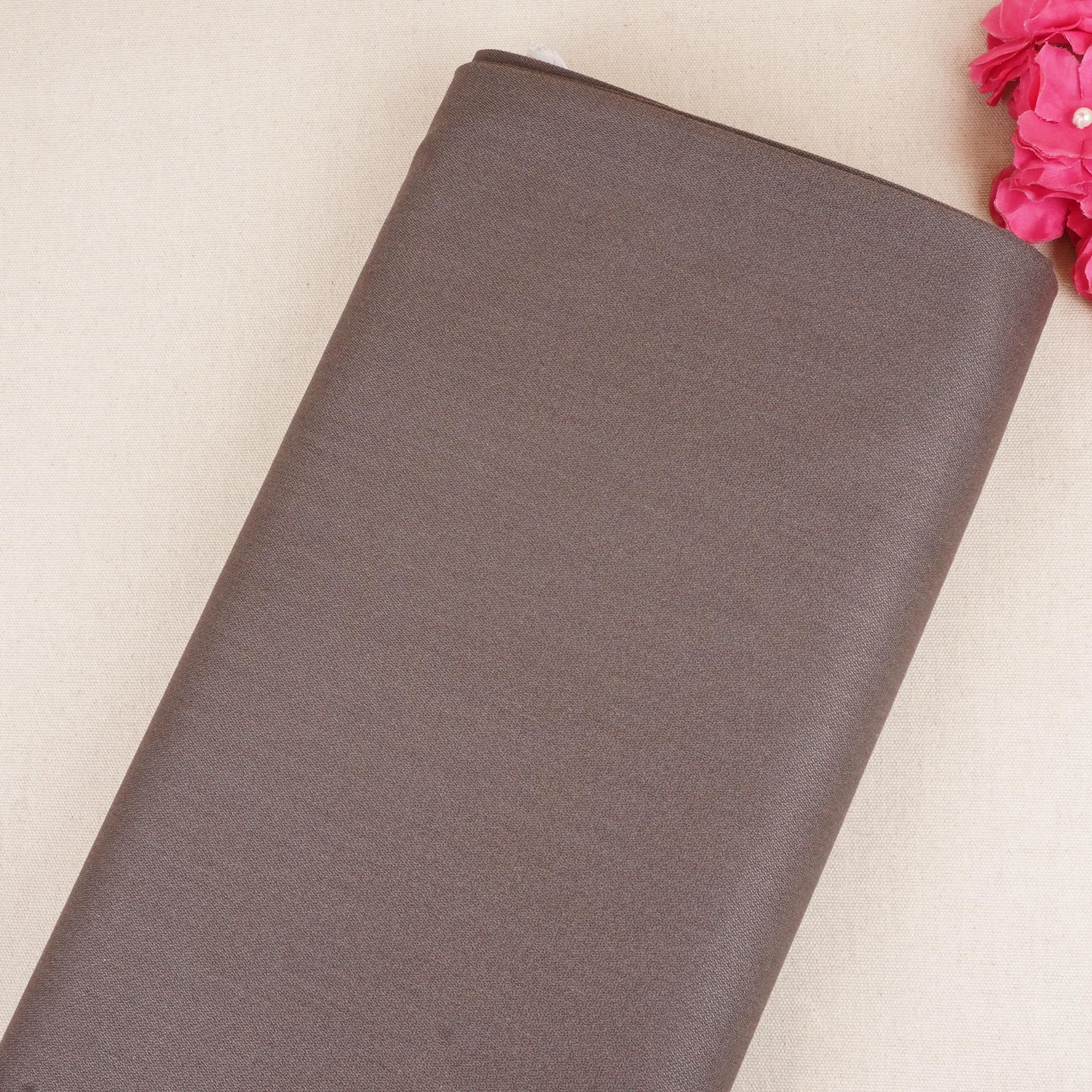 Chocolate Solid Suiting Fabric MF-29422 - TradeUNO
