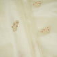 Off White Dyeable Floral Buta Chiniya Silk Fabric CW-32588