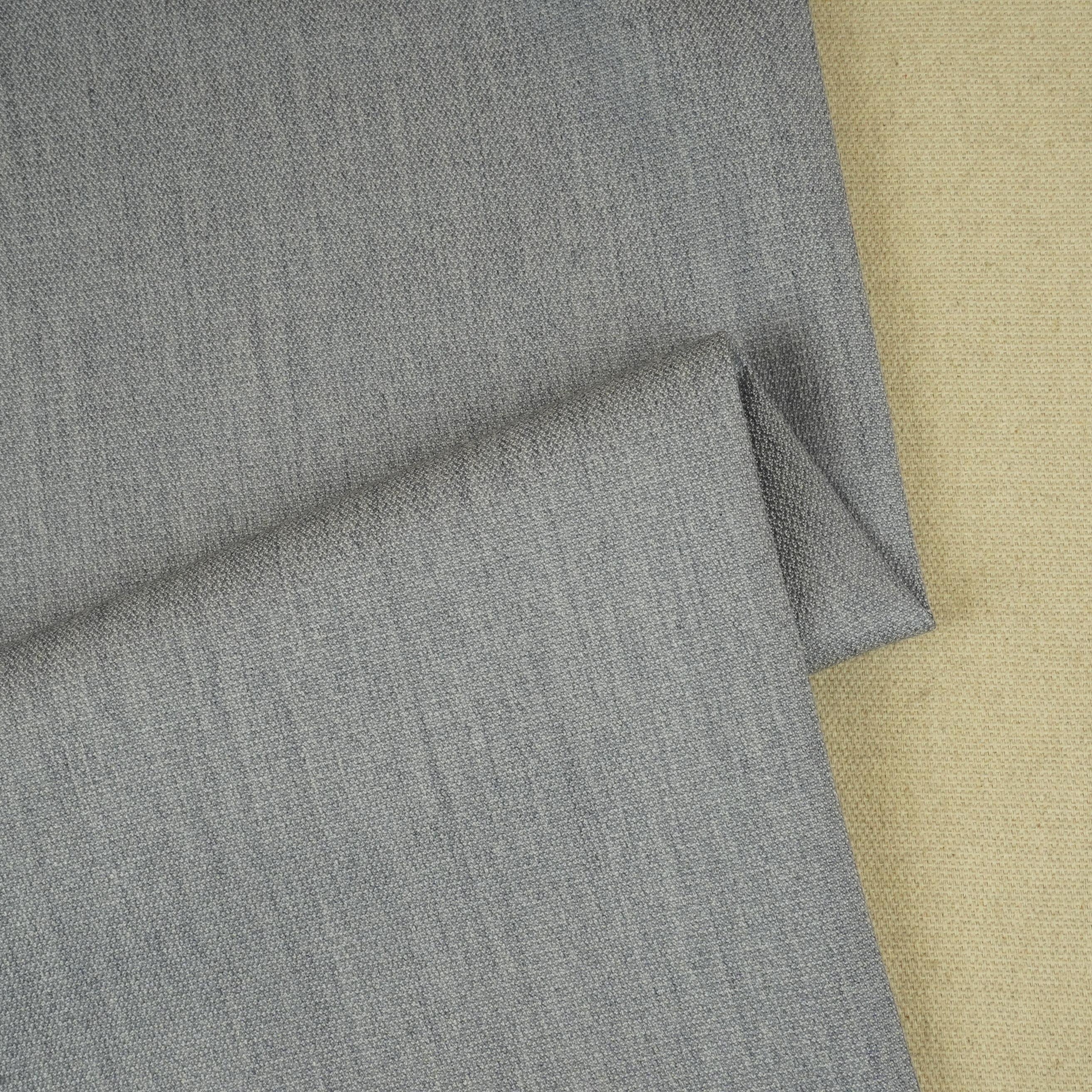 Grey Solid Suiting Fabric MF-29423 - TradeUNO