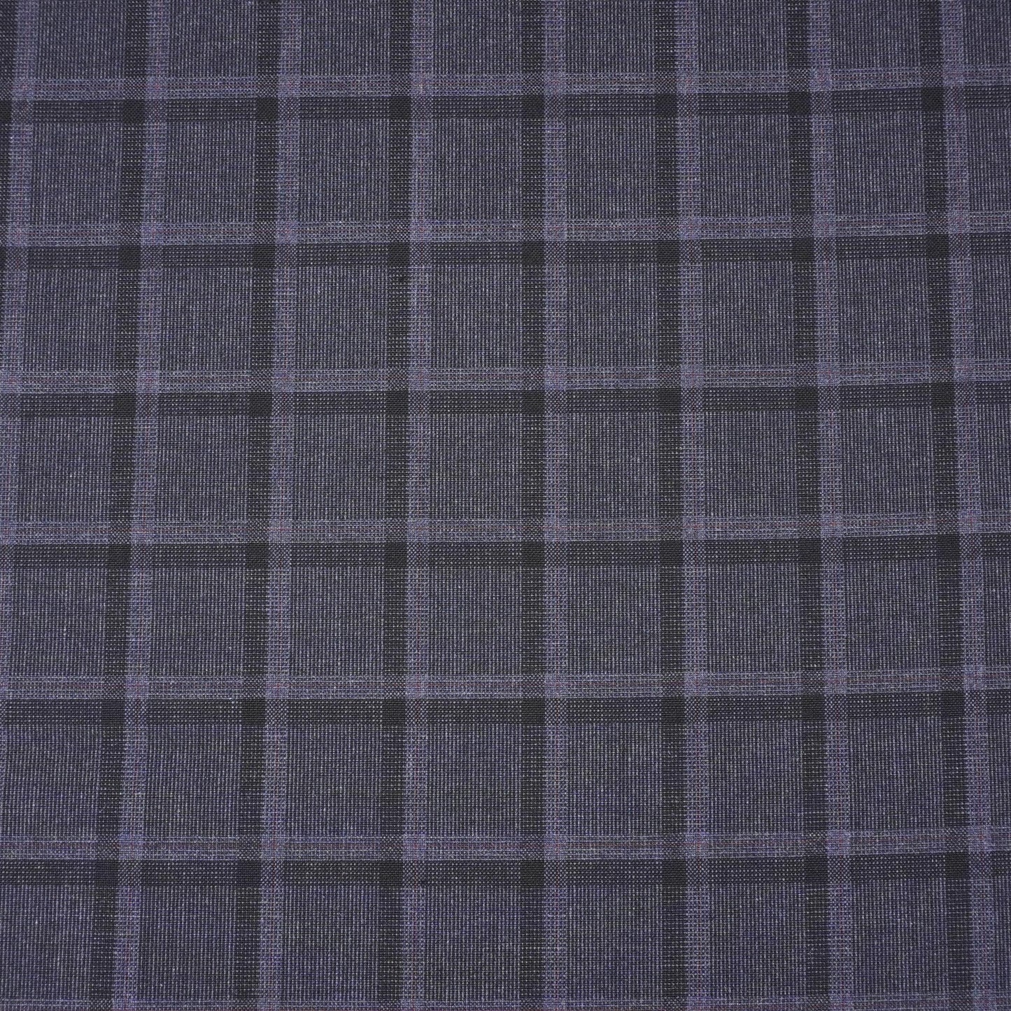 Baby Purple Check Print Suiting Fabric MF-29412