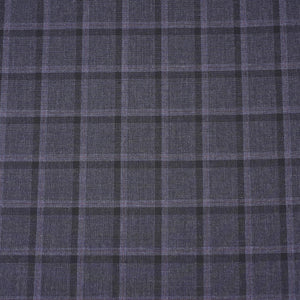 Baby Purple Check Print Suiting Fabric MF-29412 - TradeUNO