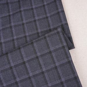 Baby Purple Check Print Suiting Fabric MF-29412 - TradeUNO