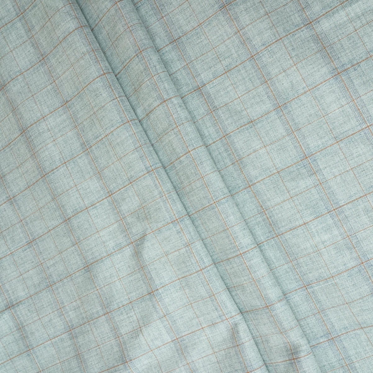 Light Grey Check Print Suiting Fabric MF-29415 - TradeUNO