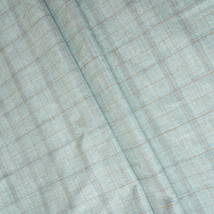 Light Grey Check Print Suiting Fabric MF-29415 - TradeUNO