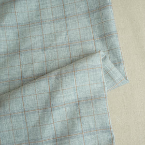 Light Grey Check Print Suiting Fabric MF-29415 - TradeUNO