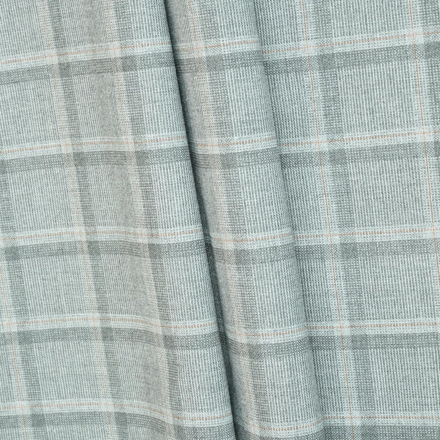 Grey Check Print Suiting Fabric MF-29411