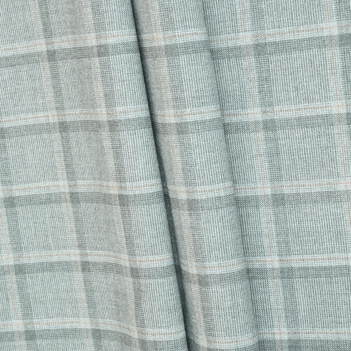 Grey Check Print Suiting Fabric MF-29411 - TradeUNO