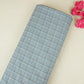 Light Blue Check Print Suiting Fabric MF-29410
