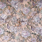 Light Tan floral thread embroidery Pure Cotton Chanderi Fabric VI-31008