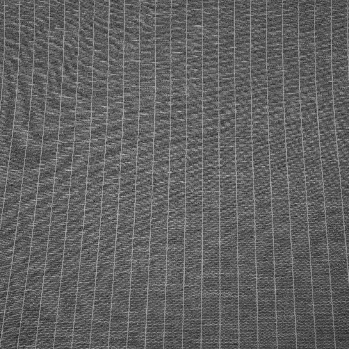 Gray & White Stripes Linen Fabric MF-34561
