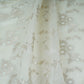 Off White Dyeable Floral Jaal Chiniya Silk Fabric CW-32584