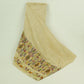 Beige With Multicolor Mughal Embroidery Munga Silk Fabric CW-32581