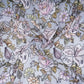 Power Blue floral thread embroidery Pure Cotton Chanderi Fabric VI-31006